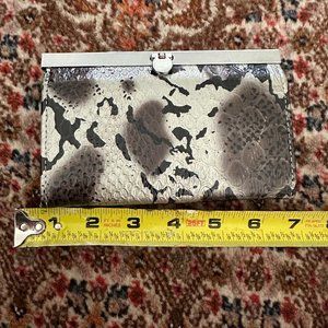 Small Faux Snake Pattern Wallet